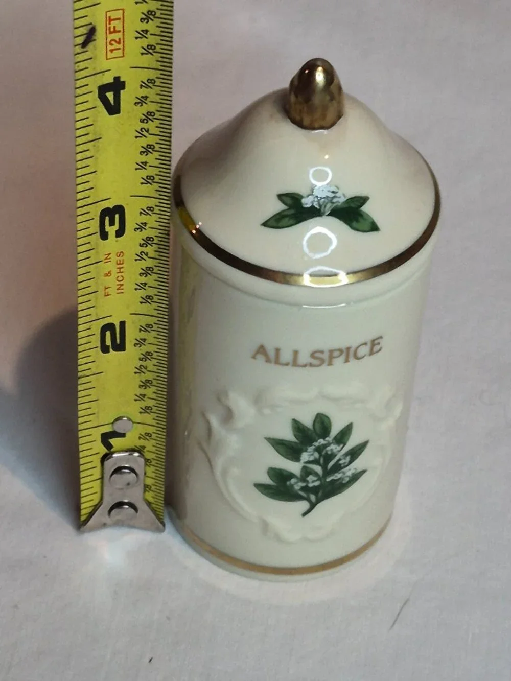 Vintage Lenox 1992 Porcelain Spice Garden Jars w/ Rack Set of 24